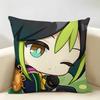 Tighnari Cute Genshin Impact Cushion Cover Natural Linen Organic Fabric DoubleSided Printing Room Sofa Decor Pillow Case