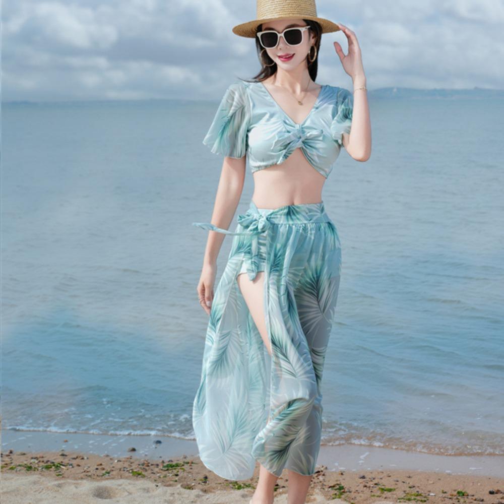 Holiday Seaside Hot Spring Swimsuit Split Bikini Three-piece European and American Swimwear