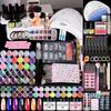 Kit Complet Unghii Acrilice Pudră Cristal Lichid Monomer Gel Extensie Gel UV Builder Pile pentru Salon Starter Profesional