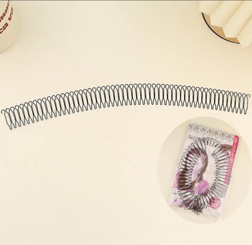 Invisible Broken Hair Hairpin Adult Tiara Tools Roll Curve Needle Bangs Fixed Insert Comb Professional Styling Accessories