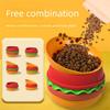 New Design 5 In 1 Cat Bowls Set Multicolor Multifunctional Stackable Cat Bowls Set Portable Cat Feeder Bowl Home