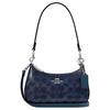 Teri Coated Canvas Shoulder Bag Small Women's Blue CAJ93-SVD9