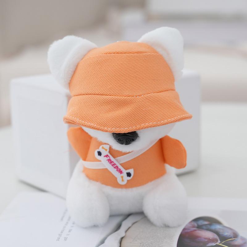 Cute Trendy Dog Plush Keychain For Couples Adorable Stuffed Animal Toy