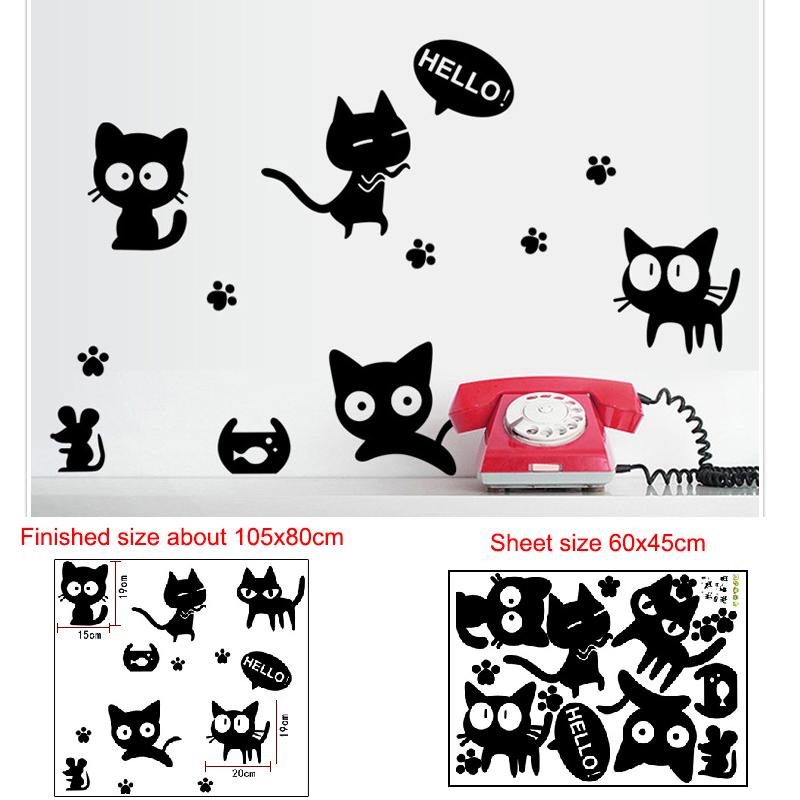 Removable Cartoon Wall Stickers for Kids Room Kindergarten Creative Christmas Birthday Gift Decals