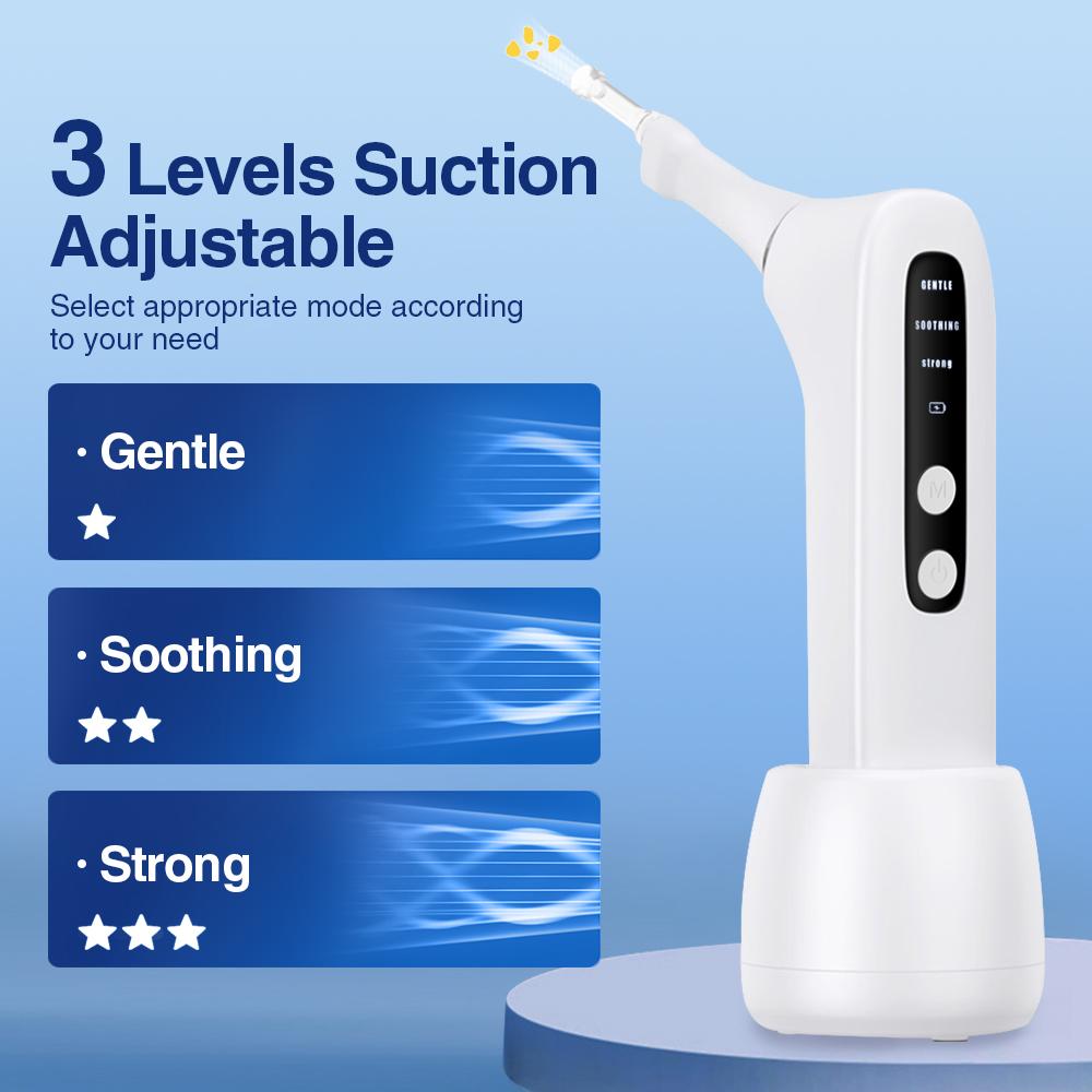 Electric Vacuum Tonsil Stone Remover Tool Built-In LED Light Anti Bad Breath Mouth Cleaning Tonsil Cleaner for Oral Fresh Care
