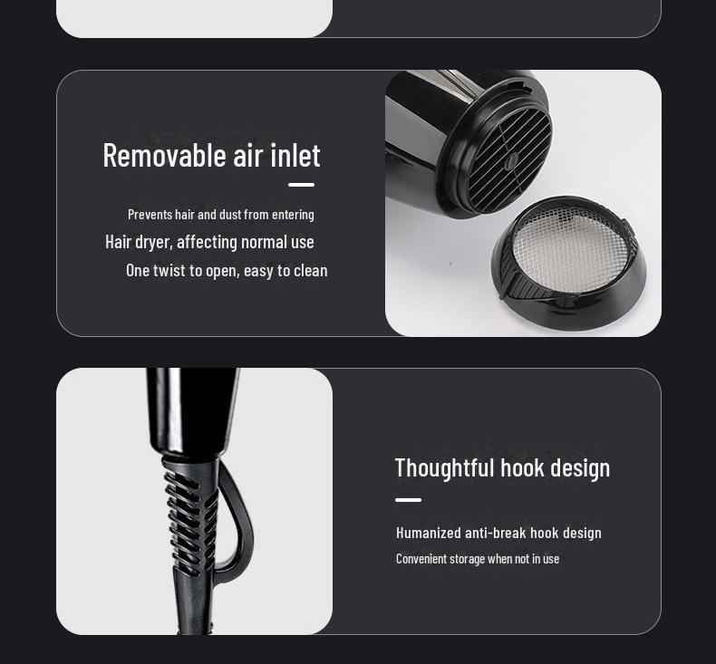 Kangfu High-Power, Constant Temperature Quick-Dry Hair Dryer for Barber Shops and Home Use