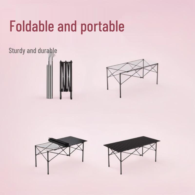 Portable Folding Picnic and Camping Table with Chairs