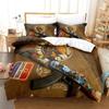 Shooting Game Csgo Bedding Set,Duvet Cover Comforter Bed Set Quilt Cover Pillowcase,King Queen Twin Size Boys Girls Adultse