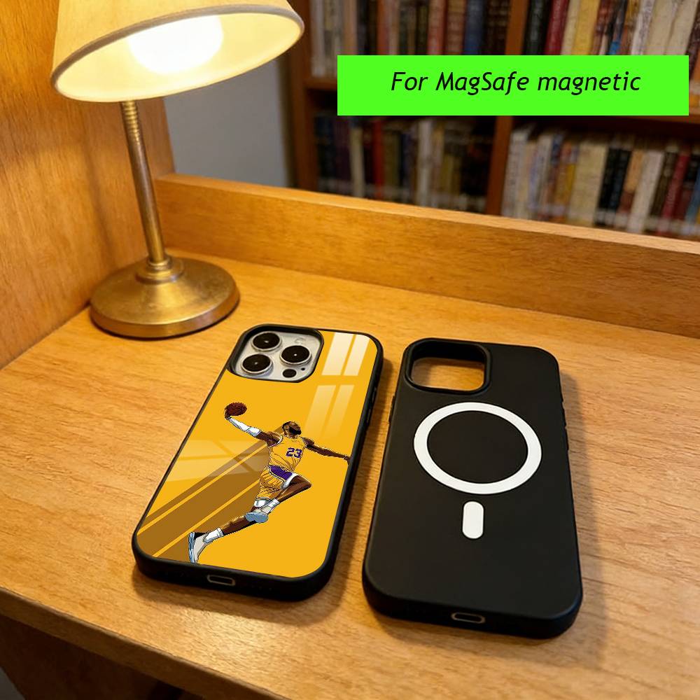 LeBron James Phone Case For iPhone17,16,15,14,13,12,11 Plus,Pro Magnetic For Magsafe Wireless Charging