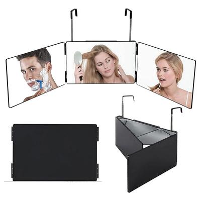 Makeup Mirrors Foldable 360 Degree Self Hairdressing Mirror with Lighting LED Mirror for Hair Coloring Braiding DIY Haircut