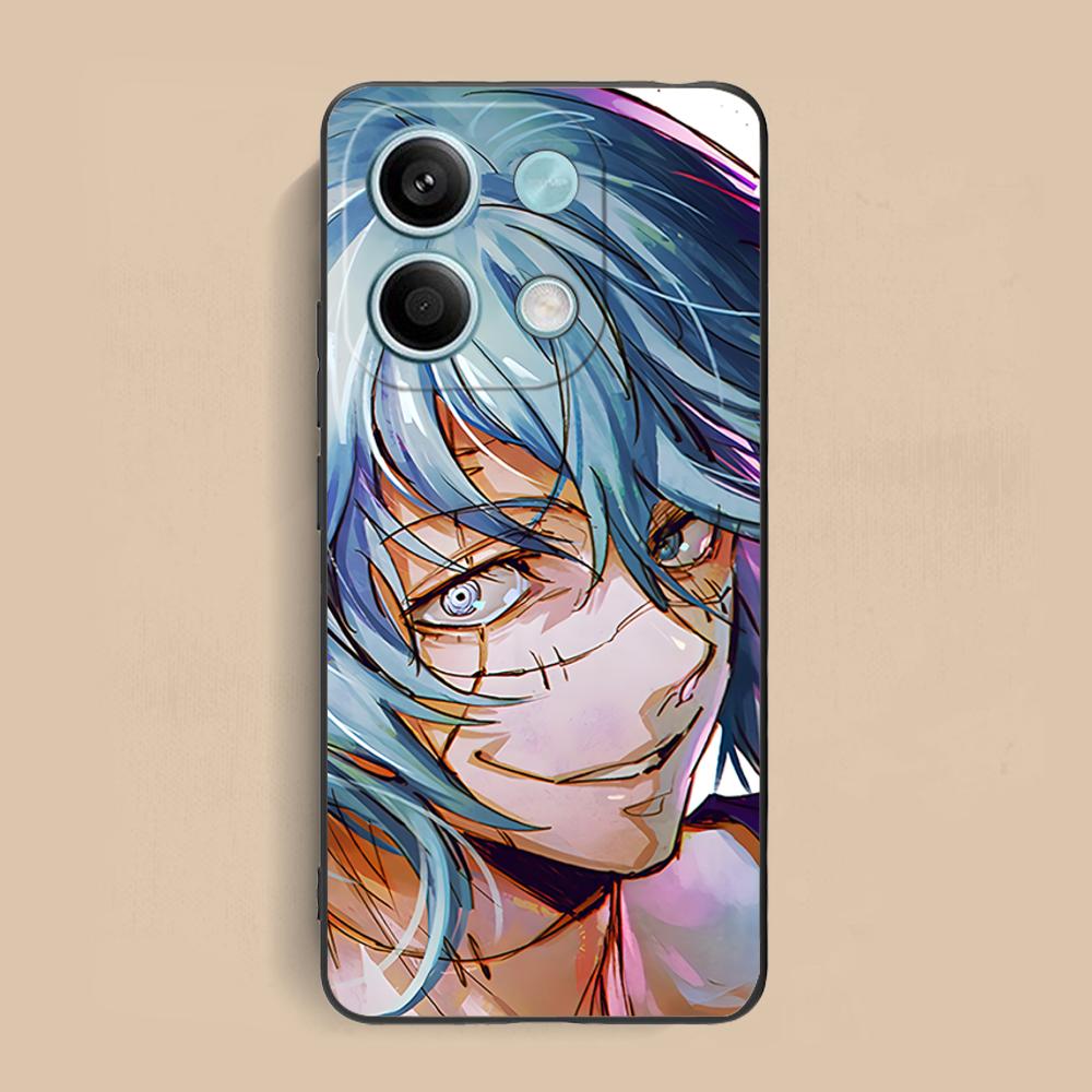 JJK Mahito Phone Case for Xiaomi Redmi 15 14 13 12 A5 3 2 1 C Plus 4G 5G Soft TPU Shockproof Cover