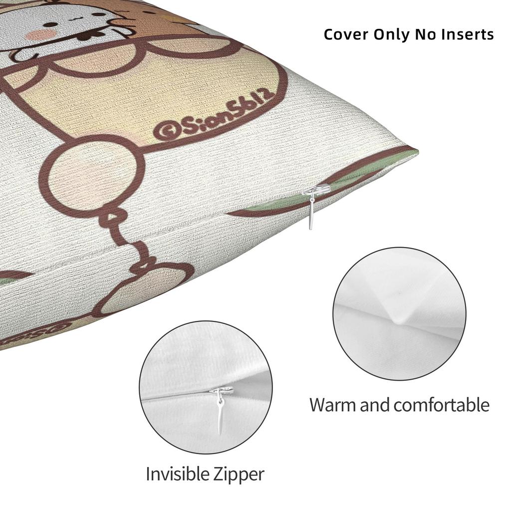 Bubu Dudu Balloon Pillowcases  Cute Funny Pillow Case For Sofa Car Home Decor Soft Pillow Cover