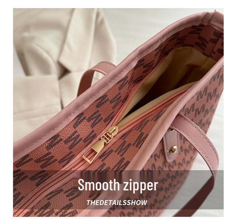 Women's 2025 Trendy High-End Versatile Shoulder Handbag: Large Capacity Underarm Tote