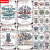 Muscle Car Metal Sign Vintage Plaque Tin Sign Wall Decor For Garage Club Plate Crafts Ride Biker Poster Custom Motorcycle