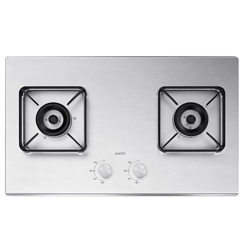 Vatti Stainless Steel Dual Burner Gas Cooktop CN plug (adapter included)