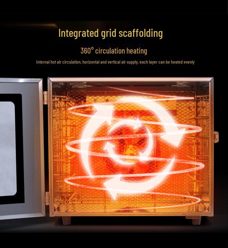 Multifunctional 6-Layer Stainless Steel Dehydrator for Fruits, Vegetables & Pet Snacks