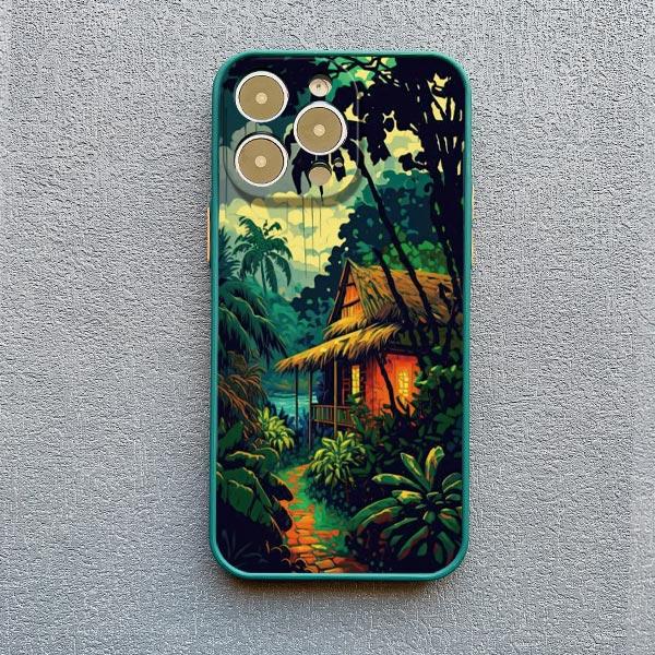 Seaside Coconut Tree Coastal Scenery Phone Case for IPhone 16 15 14 13 12 11 Pro Max Mini X XR XS 15 7 8 Plus Shockproof Covers