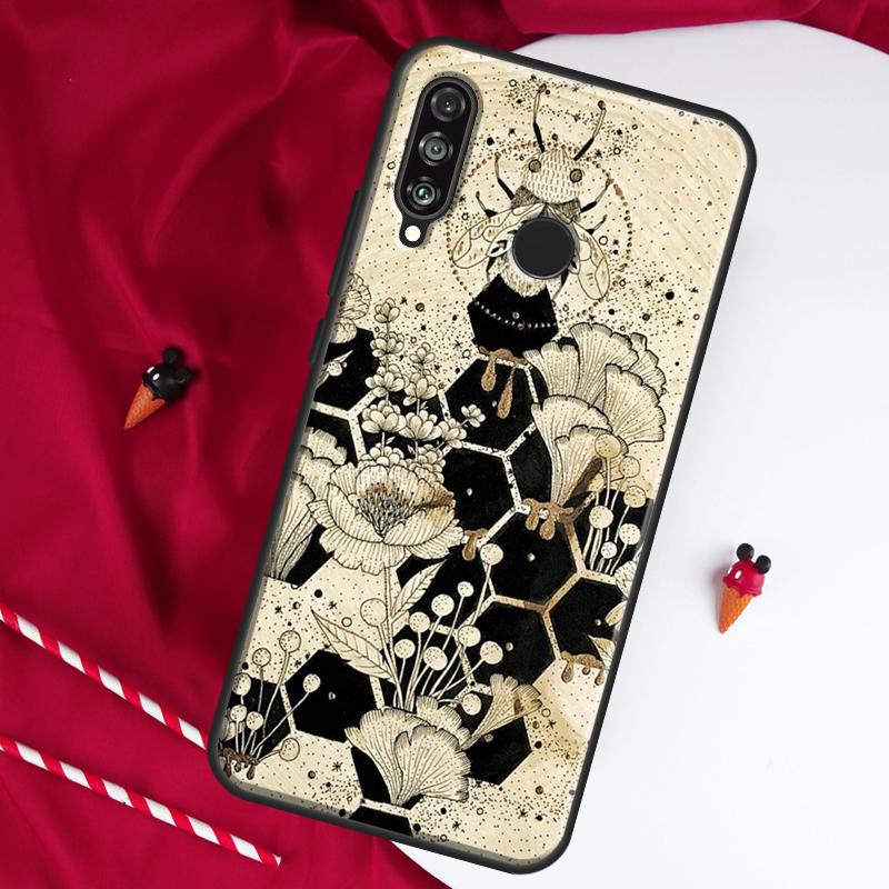 Bees For Huawei Nova 10 SE 9 5T 12s 12i 11i Y91 Y90 Y60 Y70 Y72 Y61 P20 P30 P40 Lite P60 Pro Case