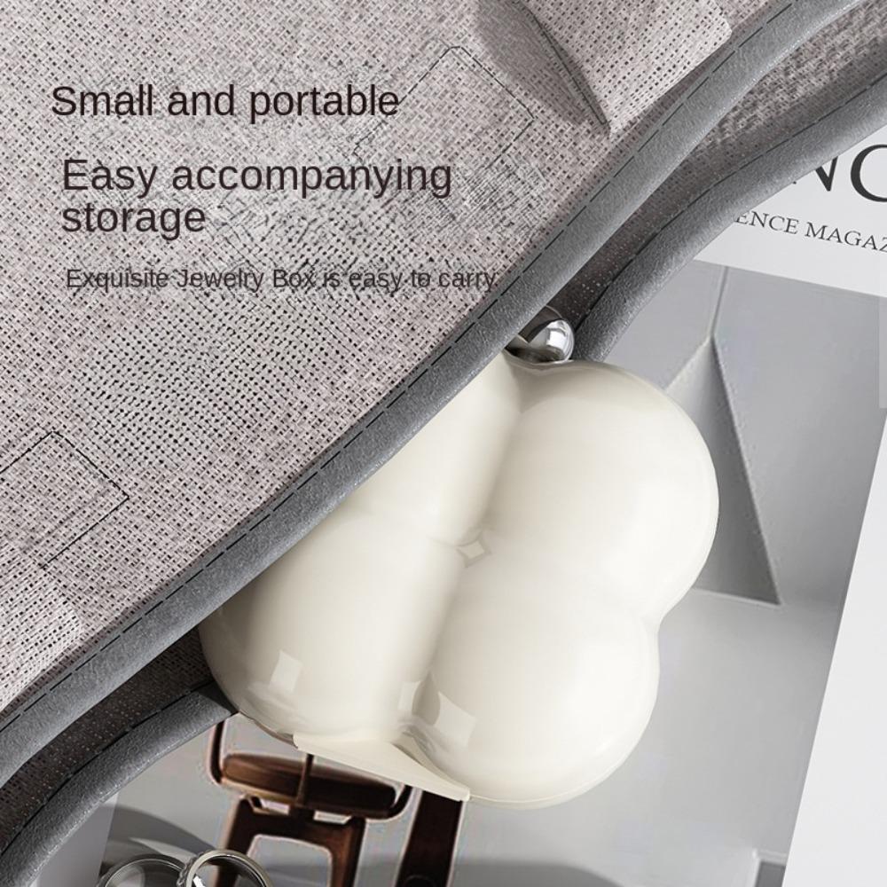 Mini Pill Boxes Portable Small Storage Container Marshmallow Shape Jewelry Storage Box  Travel