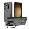 Case For Galaxy S25 Ultra Ripple Matte For Magsafe Wireless Charge Lens Holder Protective Cover for Samsung Galaxy S25 Plus