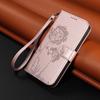 Leather Wallet Flip Case For OPPO A57S A77 A15 A15S A16 A16S A54S A17 A96 4G 5G Dandelion Embossed Design, Card Slots, Wrist Strap
