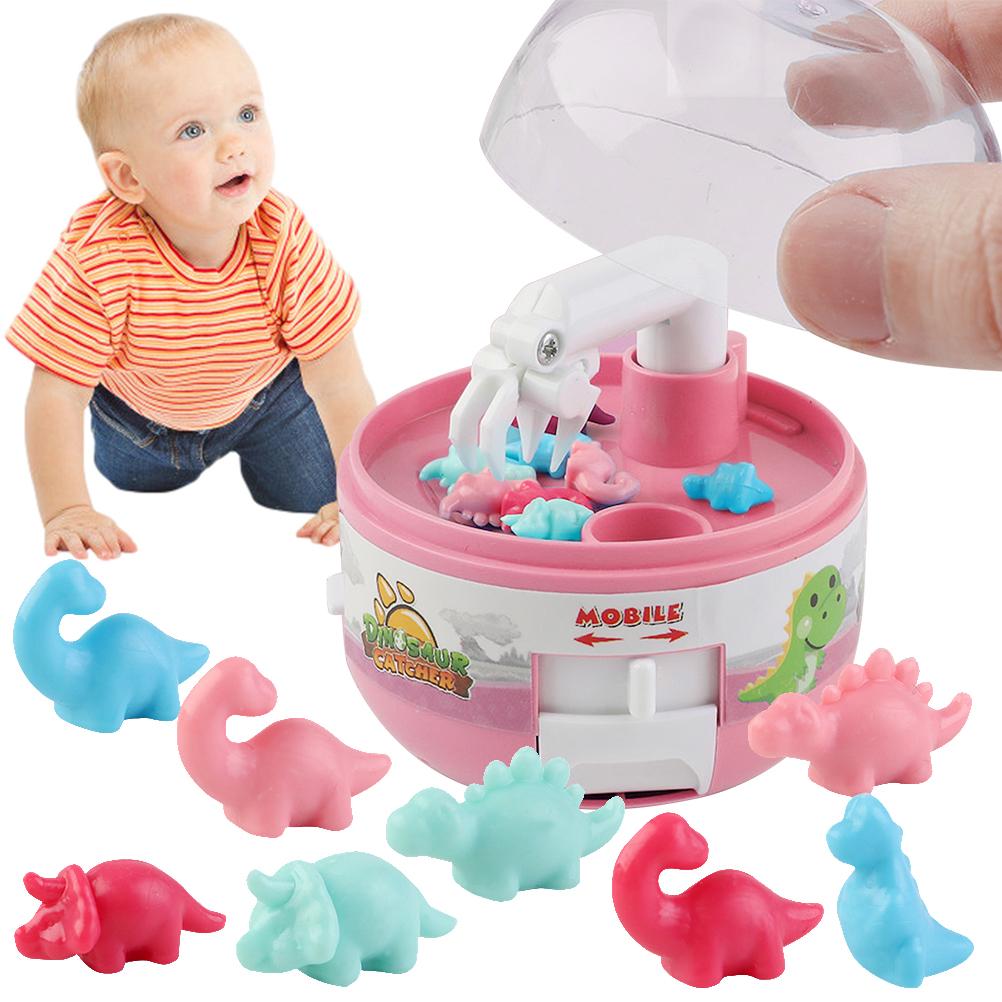 Mini Machine à Griffes Jouets Dinosaures pour Enfants Prix Dinosaures Jeu de Machine à Griffes avec 8 Petits Dinosaures Cadeaux d'Anniversaire pour Garçons Filles