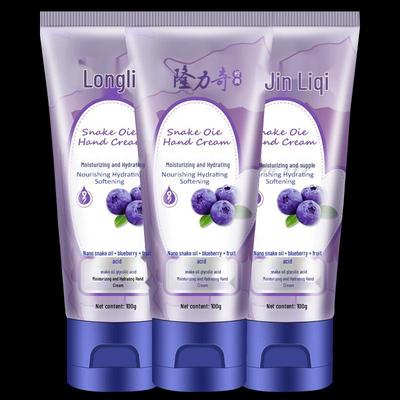 Longliqi Snake Oil & Fruit Acid Moisturizing Hand Cream 3-Pack