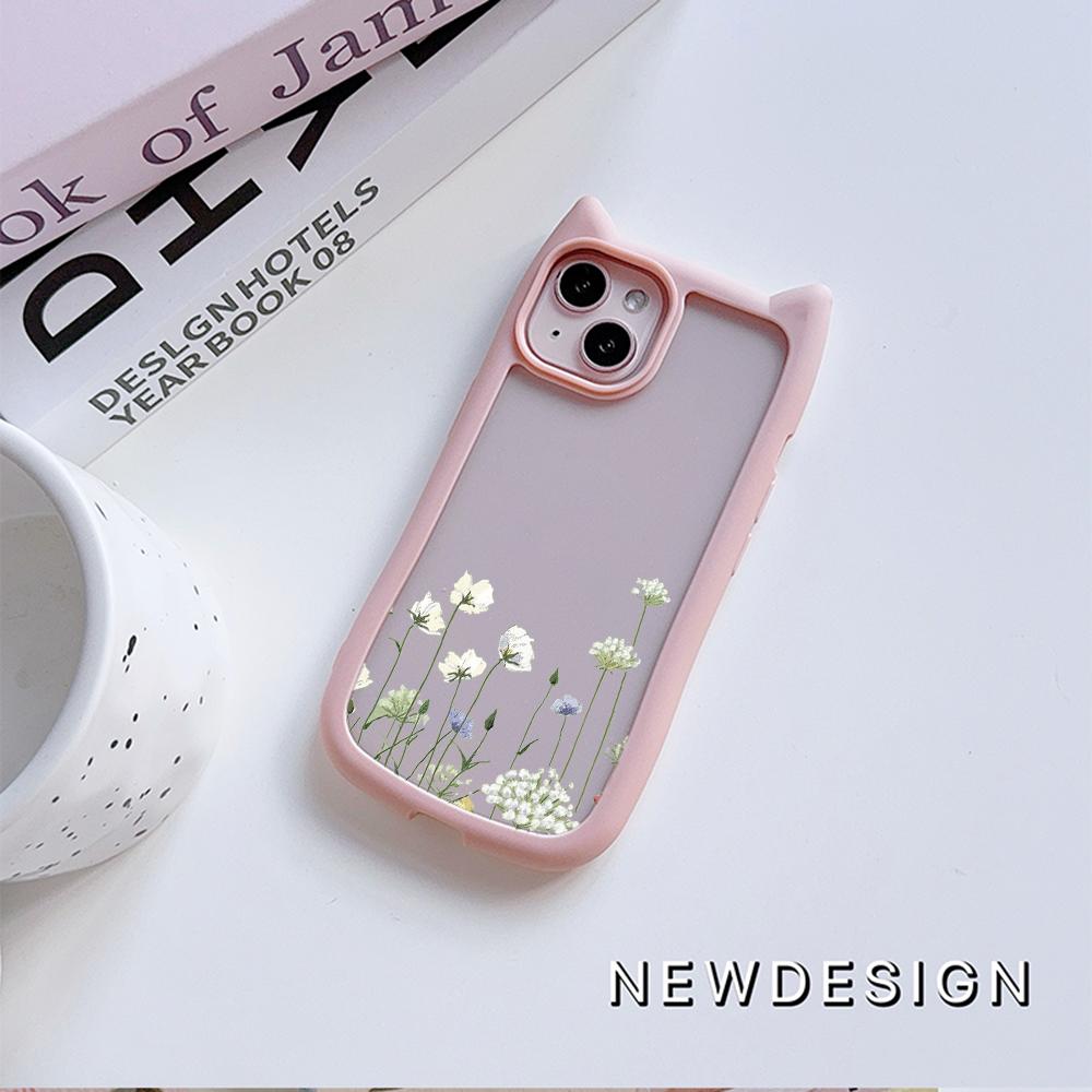 Мягкие чехлы для телефонов с кошачьими ушками для iPhone 16 15 13 12 11 Pro Max 14 Plus — фото 5