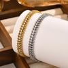 Tennis Bracelet for Women, Cubic Zirconia Chain Adjustable,Stainless Steel Bracelet Bangle Wedding Party Valentine's Day Gift