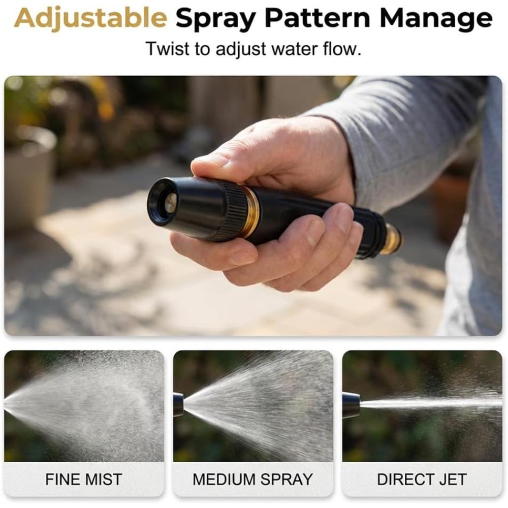 Household High-pressure Car Wash Water Gun, 2026 Upgraded Version Car Wash Water Gun Garden Hose Sprayer, Adjustable Spray Mode