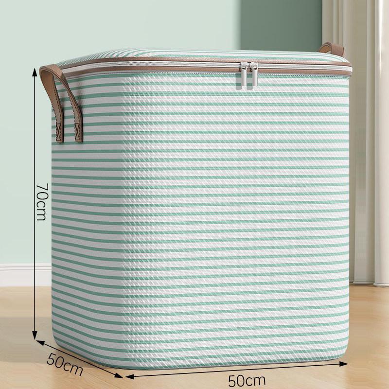 Clothes & Quilts Storage Bags, Durable Cotton Wardrobe Organizers for Packing & Moving
