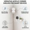 3pcs 3.46*3.46*1.77in Floating Wall Shelves Wall Mounted Smart Device Shelves  For Security Camera