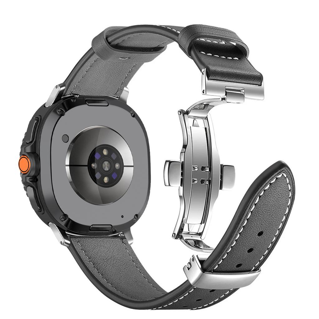 Premium Leather Strap For Samsung Galaxy Watch 8 Classic 46mm 8 44mm 40mm High-end Bracelet Wristband for Galaxy Watch 8-7 Ultra