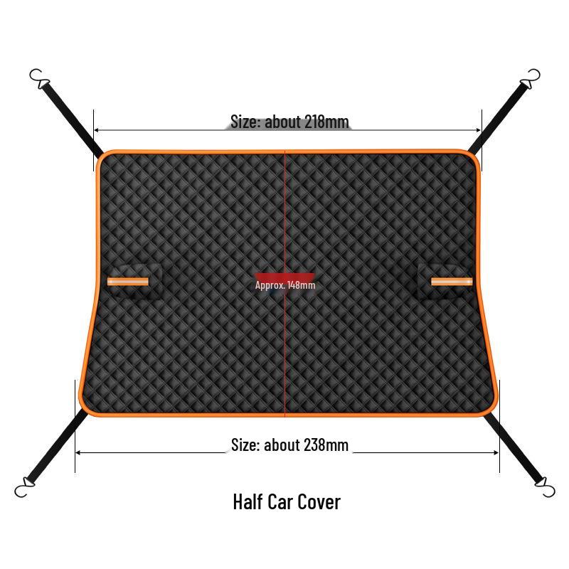 Magnetic Black Car Windshield Snow and Sun Cover (Thickened, Antifreeze)