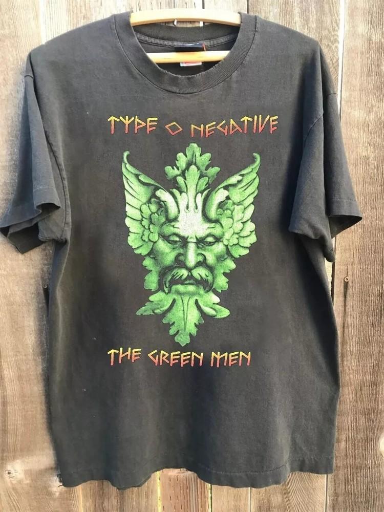 

Type O Negative Green Man Charcoal Short Sleeve Tshirt Reprint S5XL Men Women Unisex T-Shirt XXL