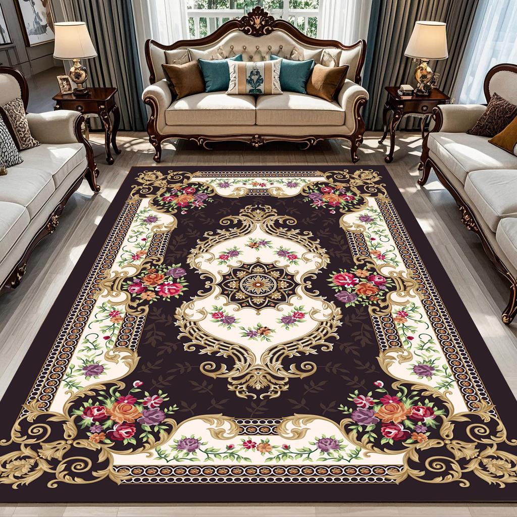 European Style Light Luxury Sofa Carpet for Living Room or Bedroom