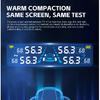 USB/Solar TPMS Temperature Monitor with 4 External Sensors Digital LCD Display 0-6.8Bar T21 Tire Pressure Gauge Car Tyre Monitor
