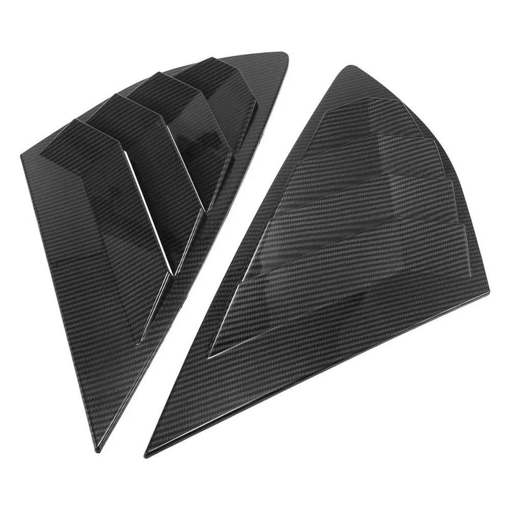 For Ford Mondeo Fusion Sedan 2013-2018 ABS Plastic Rear Window Quarter Louver Cover Side Vent Trim Car Adhesive Accessories