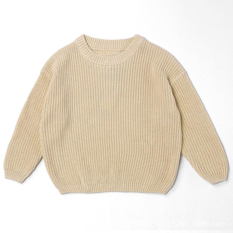 Baby Sweater Autumn/winter Base Long Sleeved Baby Pullover Knitted Sweater