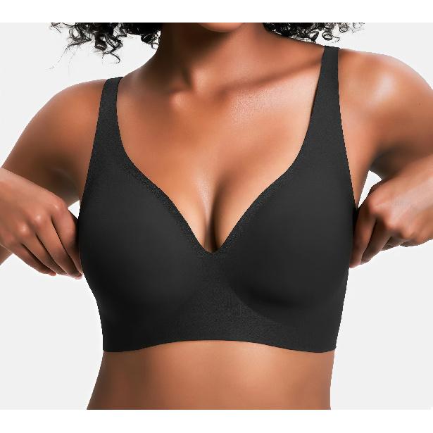 Zeriluna Push-up seamless bra Cross-border bestseller: Wireless invisible bra for small busts, with side breast support and push-up effect Style1