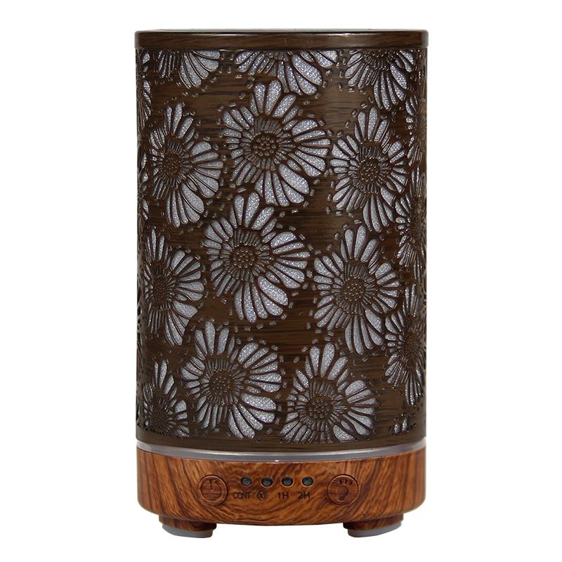 100ML Essential Oil Diffuser Quiet Ultrasonic Air Humidifier Home Fragrance Aroma Diffuser with 7 LED Light and Auto-Off Switch