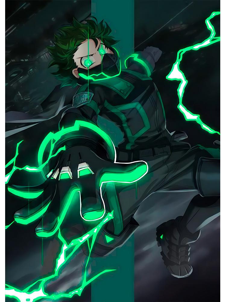 Japan Manga My Hero Academia Deku Poster Canvas Painting BNHA Midoriya Izuku Wall Picture For Living Room Home Decoration