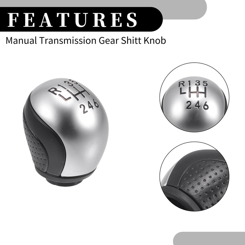 Partuto 6 Speed Manual Gear Shift Knob - Car Shift Lever Knob - For