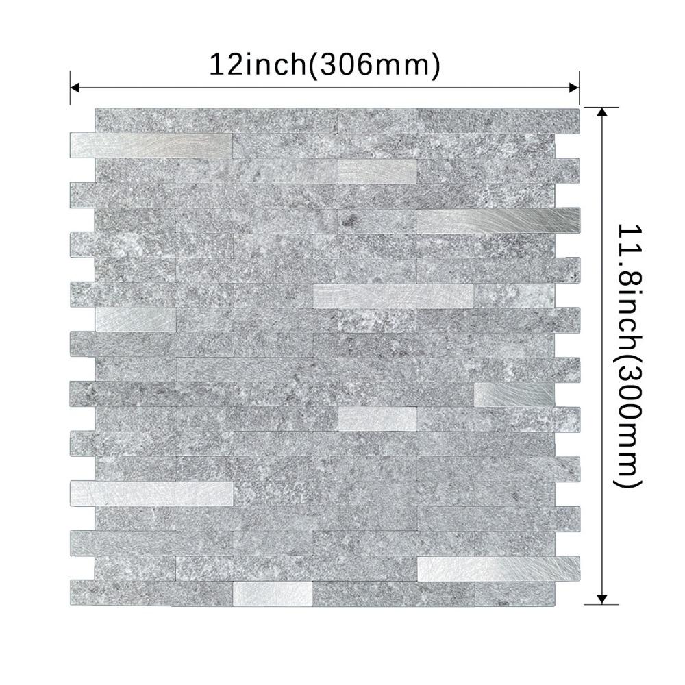 Waterproof 3d Tiles PVC Wall Panels New Marble Tile  For Bedroom Living Room