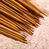 36pcs 18 Size Bamboo Knitting Needle Wool Weaving Handle Knitting Needles Single-pointed Art Crafts Portable for Sweater Scarf
