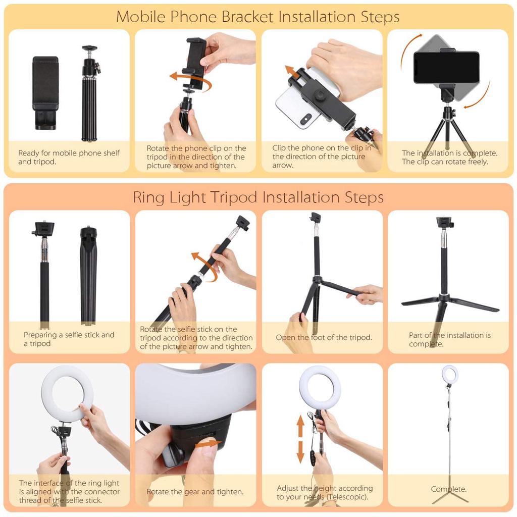 Satın alın LED Ring Light with Tripod, Ring Light LED Selfie Ring Light