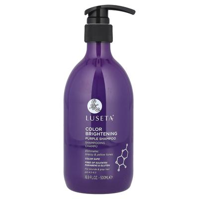 Color Brightening Purple Shampoo, Blonde and Gray, 16.9 Fl Oz (500 Ml)