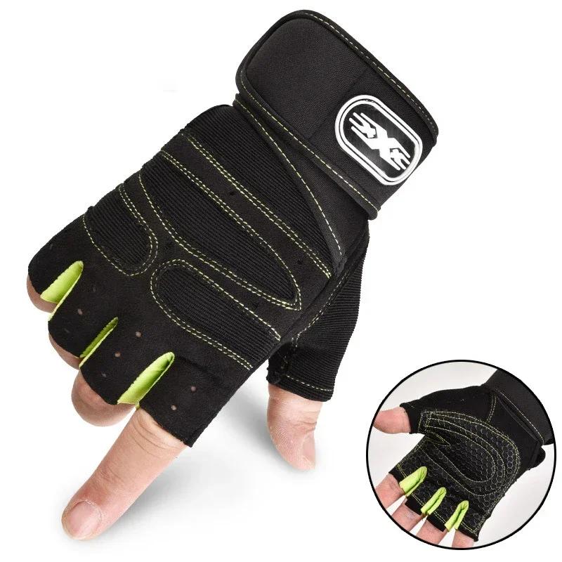 Gym Gloves for Men and Women Fitness Weight Lifting Wristband Gloves Body Building Training Athletic Exercise Bicycle Glove Shockproof