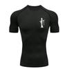 Gothic Ghost Design  Men's Sports T-shirt Training Fitness Compression Workout T-Shirt Athletic Tees