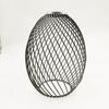 Industrial Style Spiral Pattern Iron Wire Lampshade - Spherical, Oval, and Cylindrical Designs with Button Pattern